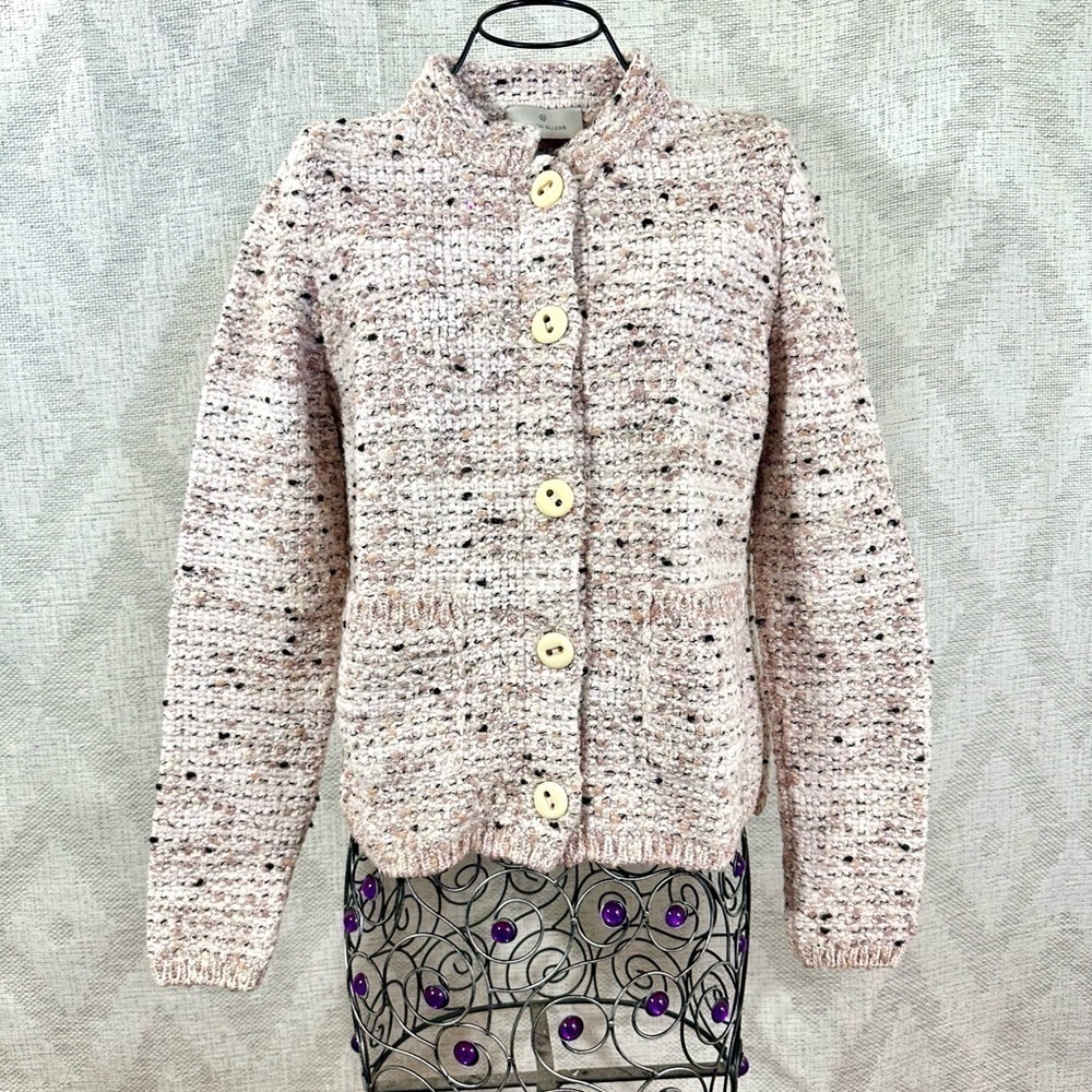 maison ullens boucle button up jacket size M